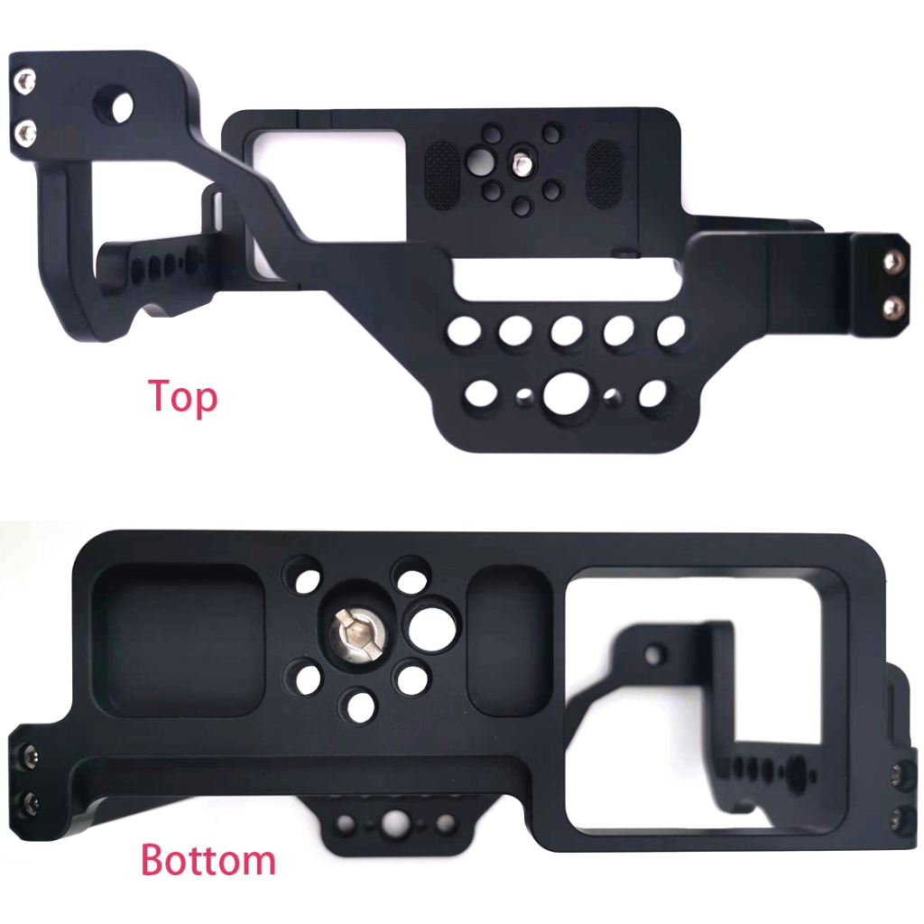 กรงกล้อง Topcine สําหรับ Panasonic GH5 GH5S GH5II กรงอลูมิเนียมเต็มรูปแบบพร้อมที่ยึดรองเท้าเย็นสําหรับไมโครโฟนและแสง - รูปที่ 2