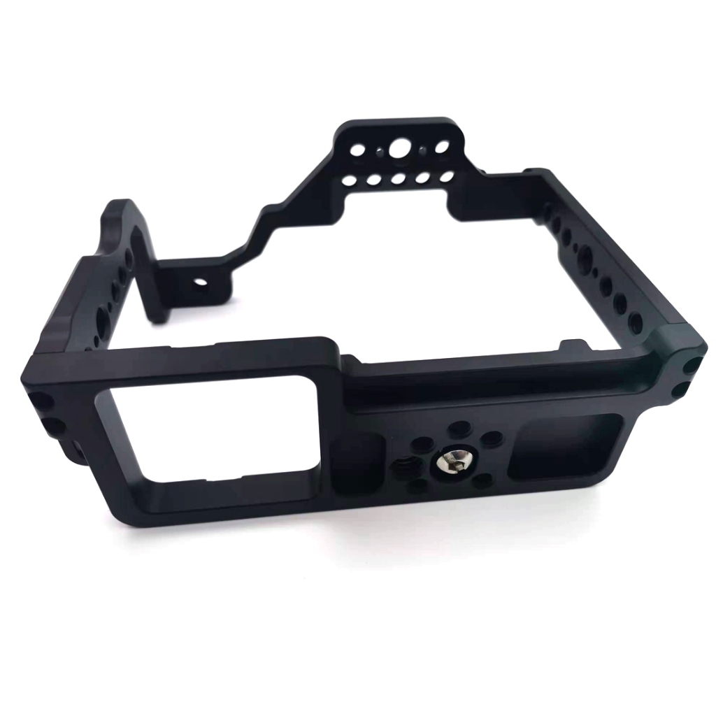 กรงกล้อง Topcine สําหรับ Panasonic GH5 GH5S GH5II กรงอลูมิเนียมเต็มรูปแบบพร้อมที่ยึดรองเท้าเย็นสําหรับไมโครโฟนและแสง - รูปที่ 6