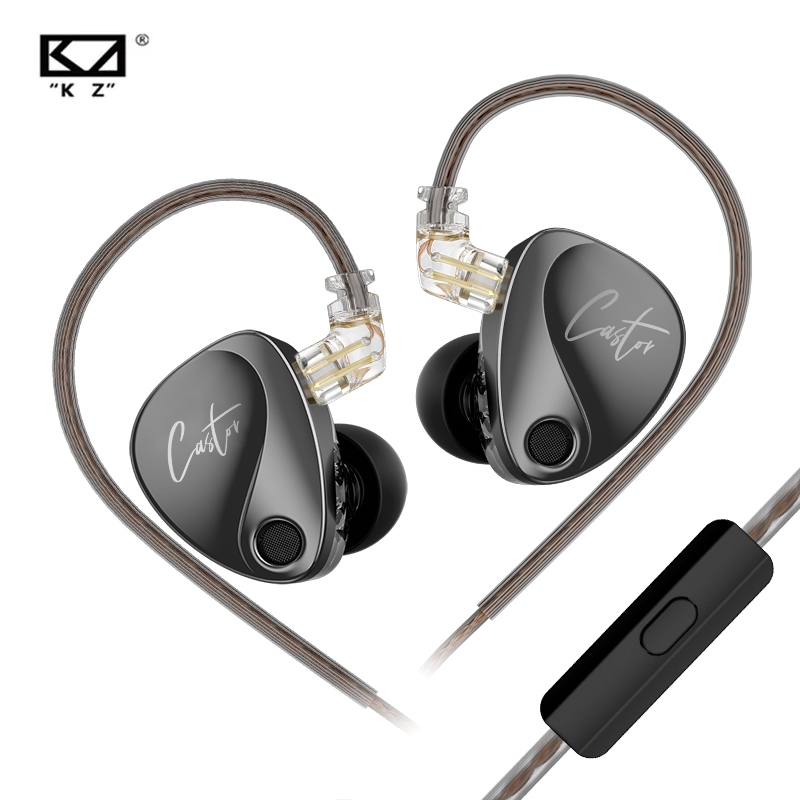 Kz หูฟังอินเอียร์ HiFi 2DD ไดนามิก ปรับแต่งได้ ระดับไฮเอนด์ PR2 ZAR