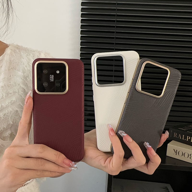 เคสหนัง PU หรูหรา ระดับไฮเอนด์ สําหรับ Xiaomi mi m14 14 Pro 14 Retro Business Protector Shell Cover