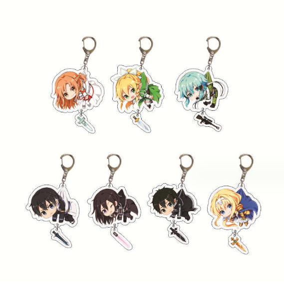 พวงกุญแจอะคริลิค จี้รูปดาบ Asuna Shino Kirito แบบสร้างสรรค์