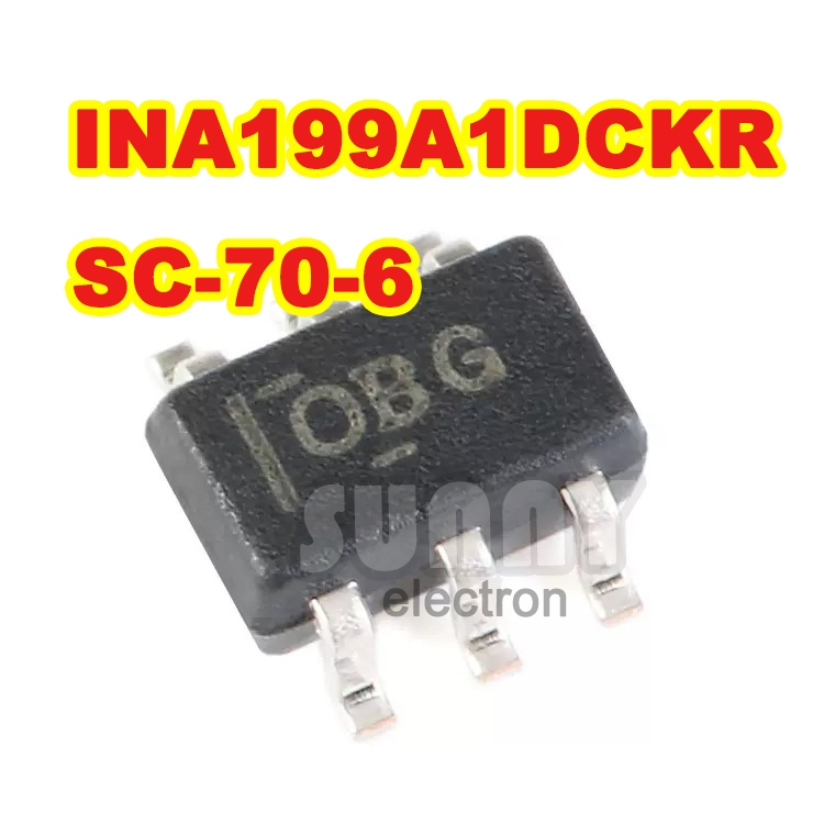 INA199A1DCKR SC70 6 แรงดันไฟฟ้า เอาท์พุท ปัจจุบัน Diverter Monitor ชิป OBG IC MCU SMD INA 1991A