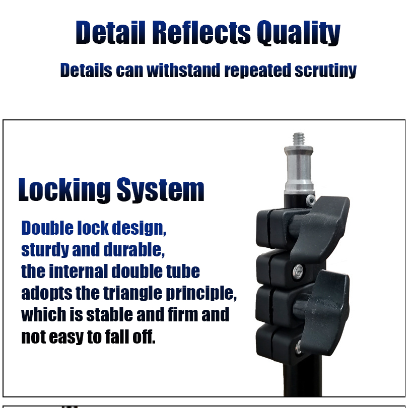 หลอดไฟ E27 300W 3000-6000K พร้อมขาตั้ง 210 ซม. 3 สี สําหรับถ่ายภาพ วิดีโอ สตูดิโอ - รูปที่ 3