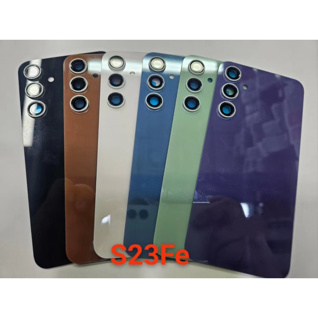 สําหรับ Samsung Galaxy S23 FE S23FE ฝาหลังแบตเตอรี่แก้วด้านหลังประตูสําหรับ Galaxy S23FE SM-S711B S7
