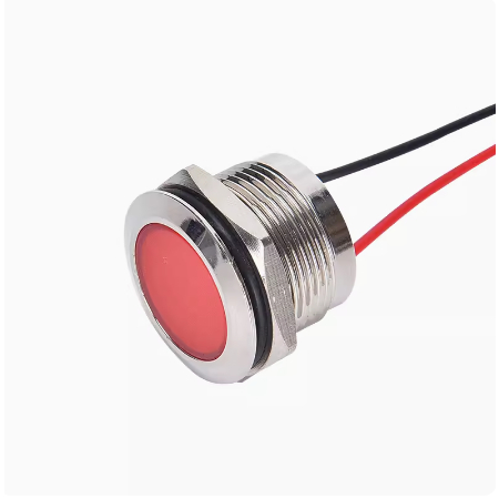 ไฟสัญญาณ LED โลหะ กันน้ํา 6V12V24V220V 16 19 22 มม.