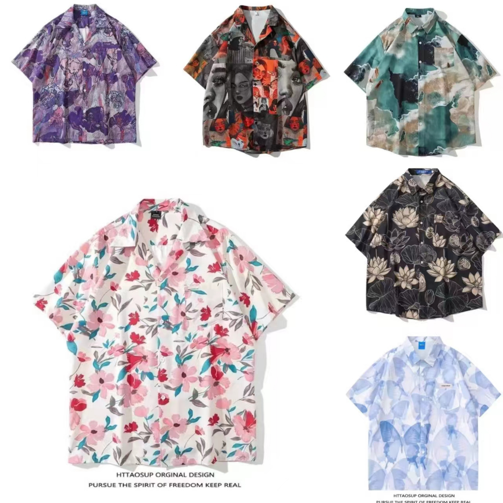 เสื้อผู้ชาย เสื้อฮาวาย หลายสไตล์ 100 แบบ รุ่น 8029