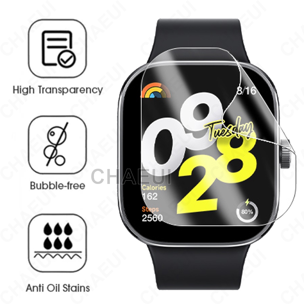 ฟิล์มป้องกันแบบเต็มหน้าจอสําหรับ Redmi Watch 6 5 Active 4 3 2 Lite / Poco Watch / Mi Watch Lite