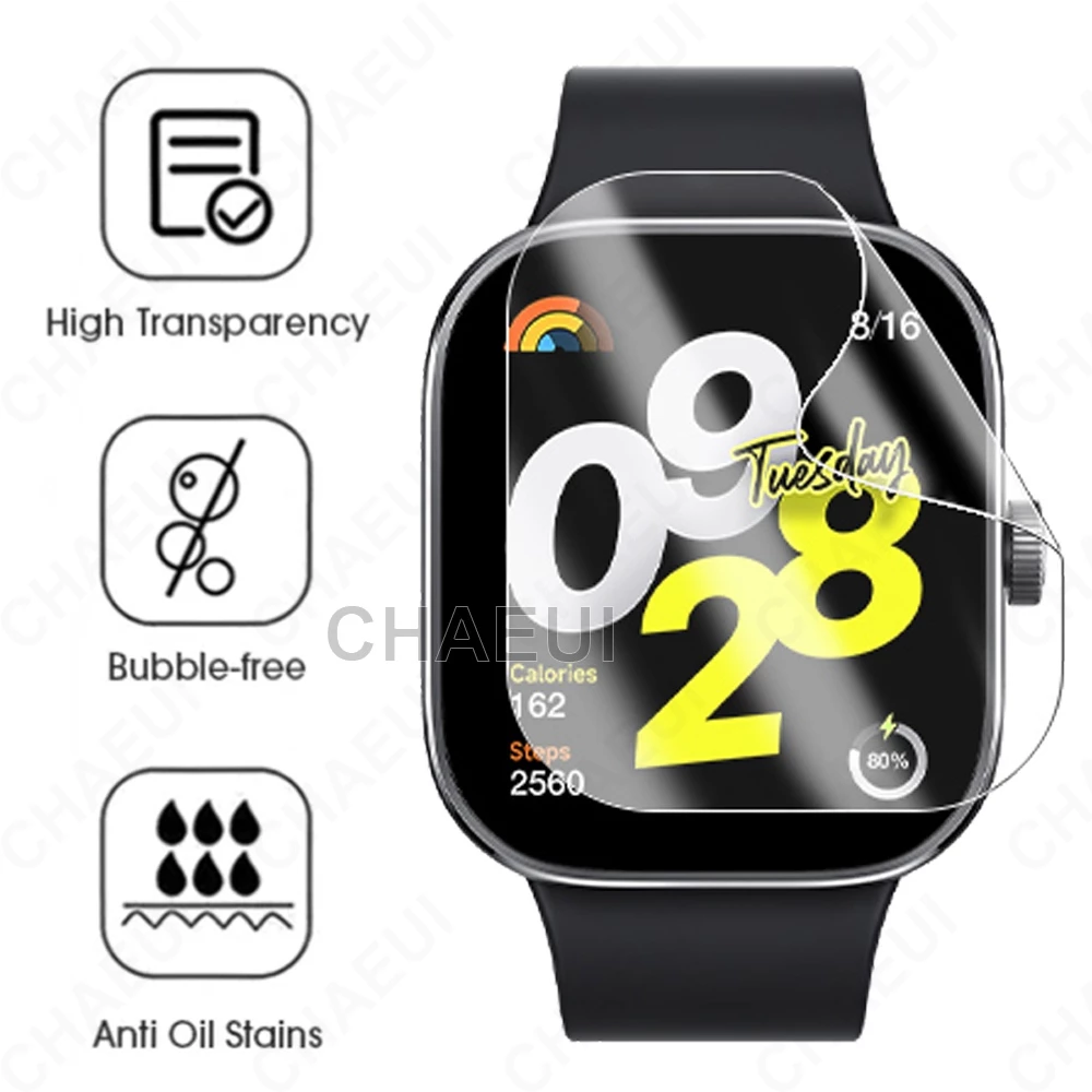 ฟิล์มป้องกันแบบเต็มหน้าจอสําหรับ Redmi Watch 6 5 Active 4 3 2 Lite / Poco Watch / Mi Watch Lite