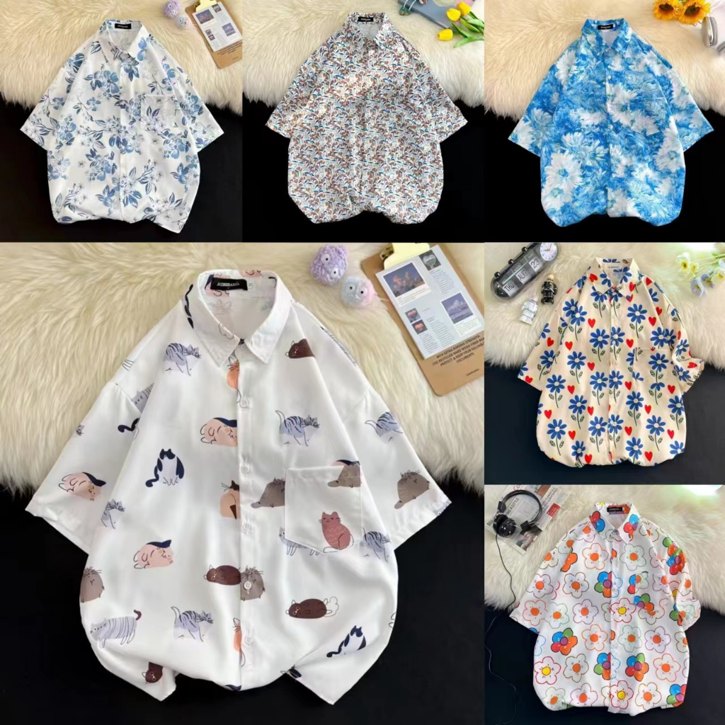 เสื้อผู้ชาย เสื้อฮาวาย หลายสไตล์ 100 แบบ รุ่น 8003