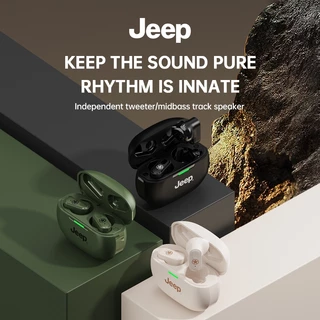 Jeep EW011 หูฟังบลูทูธไร้สาย Bluetooth 5.3 HiFi HD Call กันน้ำ ลดเสียงรบกวน หูฟังบลูทูธ พร้อมไมโครโฟน