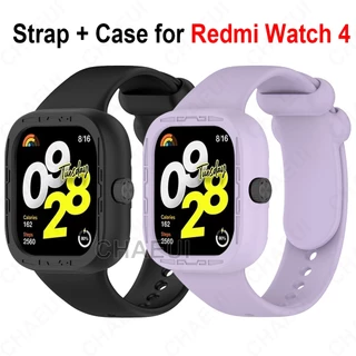 สายรัดซิลิโคนพร้อมการเปลี่ยนสร้อยข้อมือเคสสําหรับ Redmi Watch 5 4 3 / Redmi Watch 3 Active
