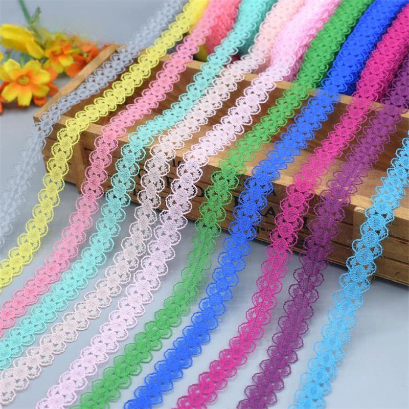 เทปริบบิ้นลูกไม้ 14 มม. 10 หลา ต่อล็อต สําหรับเย็บผ้า แอฟริกัน DIY