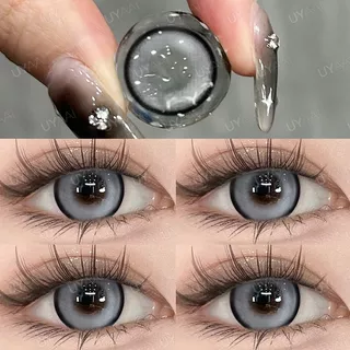 ได้รับ 5 สินค้า เพียง 73 บาท//[ค่าสายตา -0.00~-5.00] UYAAI คอนแทคเลนส์สีเทา คอนเทคเลนส์สายตาสั้น บิ๊กอาย ตาโต 14.5 มม.big eyes Contact lens set