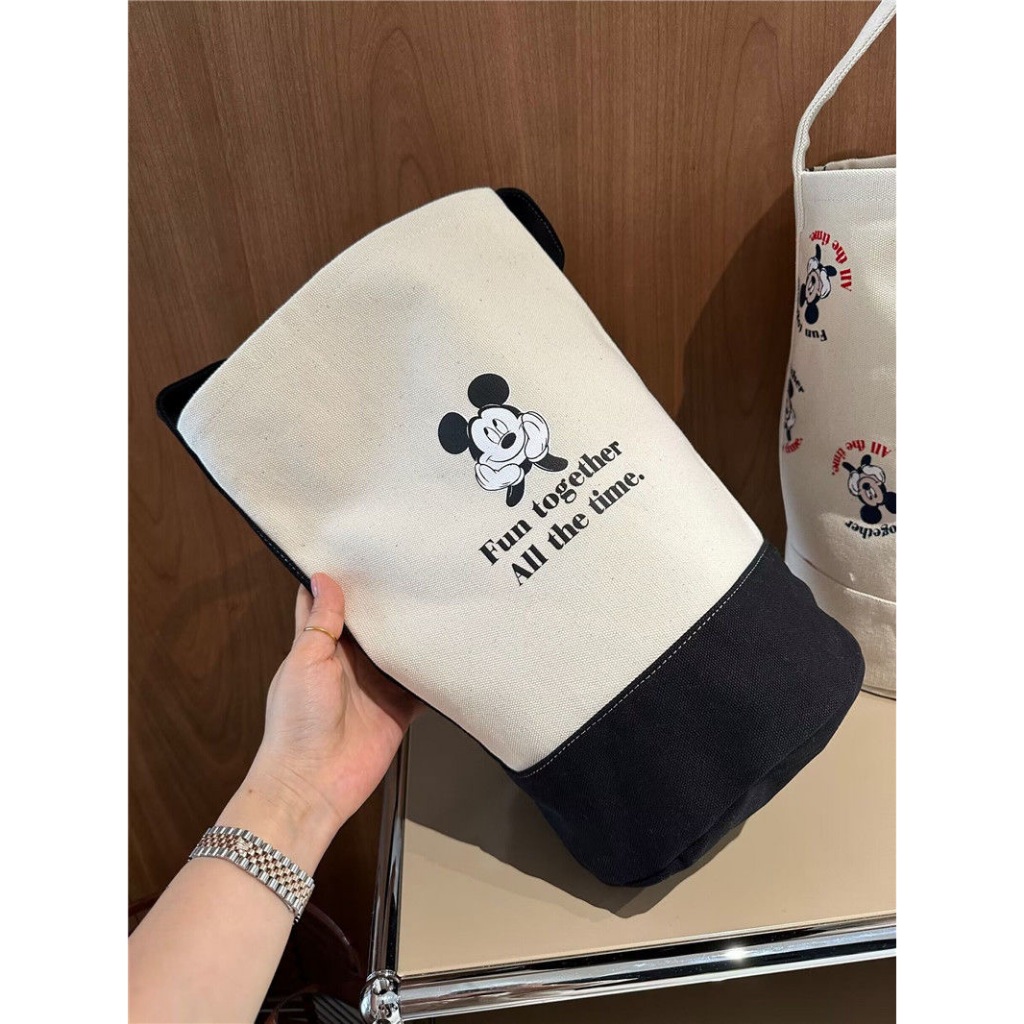 【จัดส่งจากประเทศไทย】 พร้อมส่ง  กระเป๋าถือ ผ้าแคนวาส ทรงบักเก็ต ใส่กล่องอาหารกลางวัน ลายการ์ตูน แบบพกพา สําหรับแม่ และเด็ก ราคา ถูกที่สุด ดีลบีเคเค แกลเลอรีภาพที่ 7