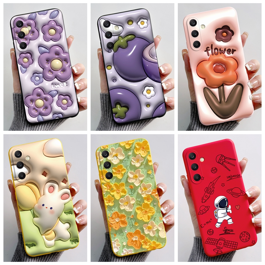 เคสโทรศัพท์ซิลิโคน แบบนิ่ม ลายดอกไม้ กันกระแทก สําหรับ Samsung Galaxy A15 A25 5G A15 A25 5G 2023