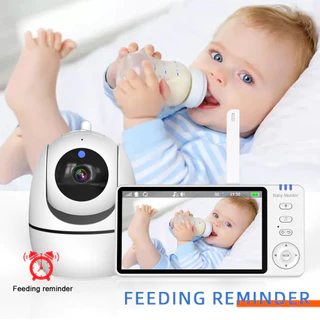5 นิ้ววิดีโอ Baby Monitor 720P พร้อม Pan Tilt กล้องเฝ้าระวังสองทางเสียง Intercom Auto Night Vision หน้าจอ IPS Babe Nanny