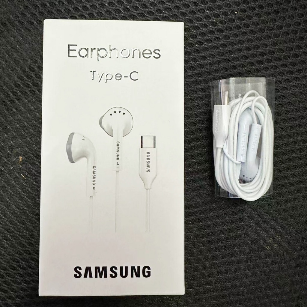 ของแท้ ชุดหูฟัง แบบมีสาย USB Type C พร้อมไมโครโฟน สําหรับ Samsung S5830 Galaxy A15 A24 A34 A54 A14 S24 S23 S22 S21 Plus Ultra Z Flip 3 4 5