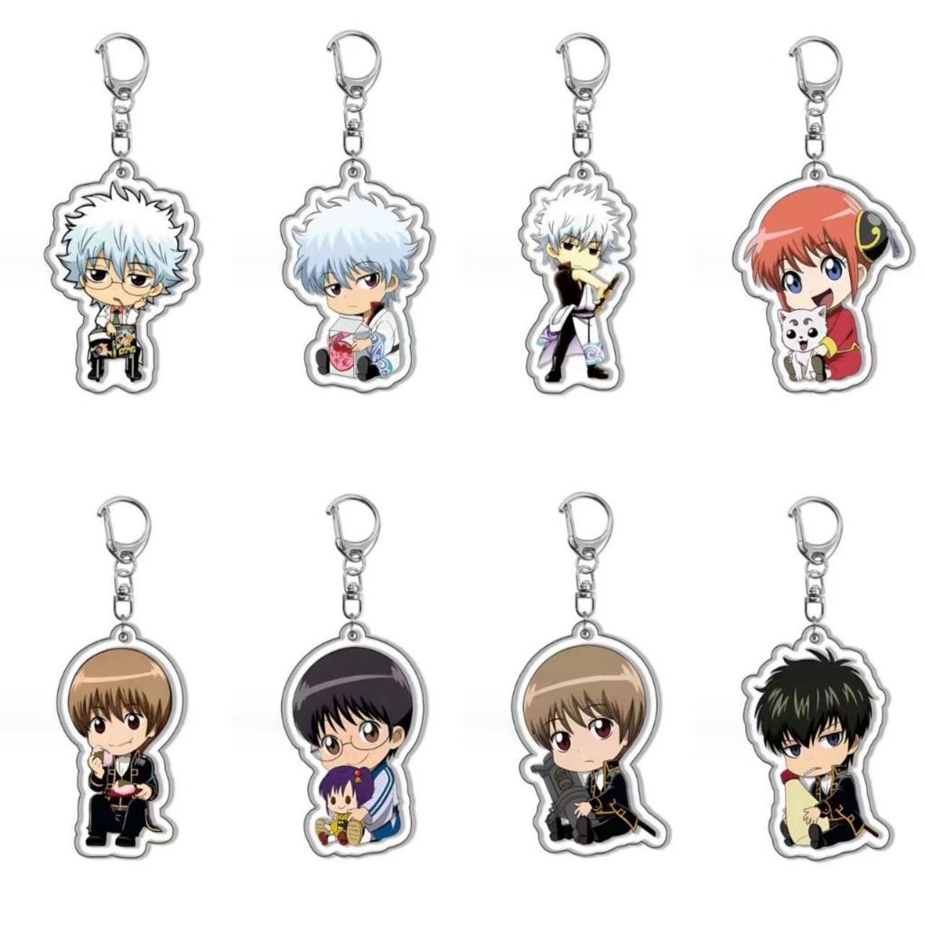 พวงกุญแจอะคริลิค ลายการ์ตูนอนิเมะ Gintama Sakata Gintama Shimura Shinya Kagura