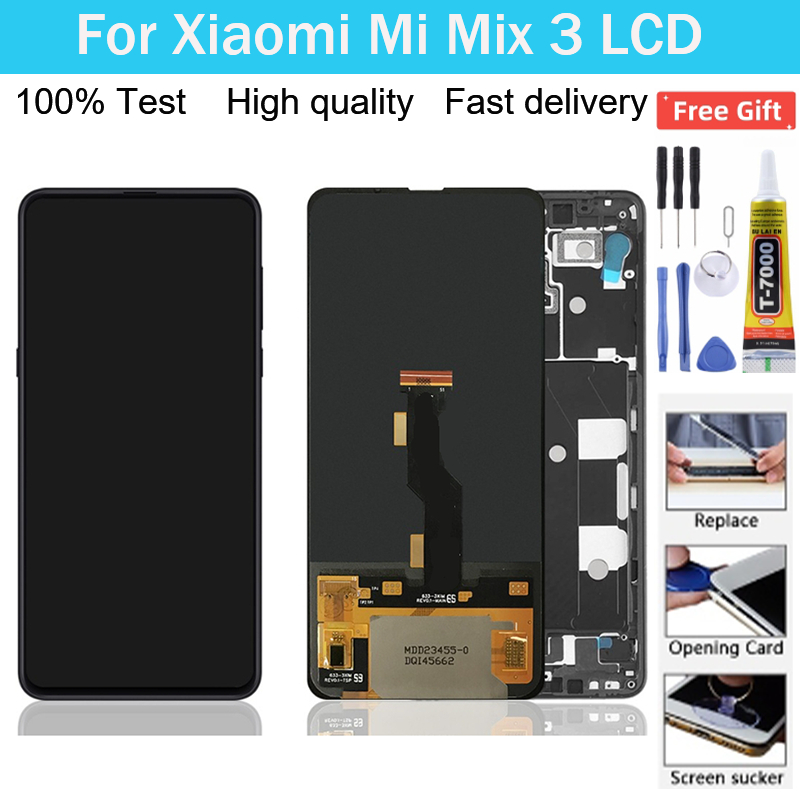 หน้าจอสัมผัสดิจิทัล LCD แบบประกอบเอง สําหรับ Xiaomi Mi Mix 3 Mi MIX3