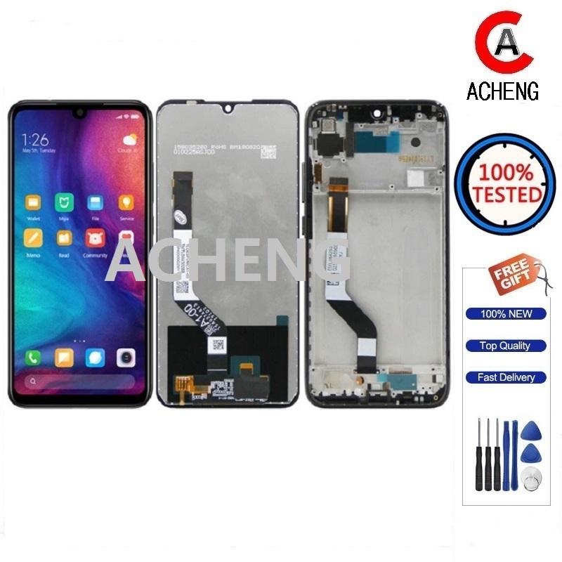 ACHENG สําหรับ Xiaomi Redmi หมายเหตุ 7 / 7 Pro M1901F7G M1901F7H LCD Touch Screen Digitizer เปลี่ยนส
