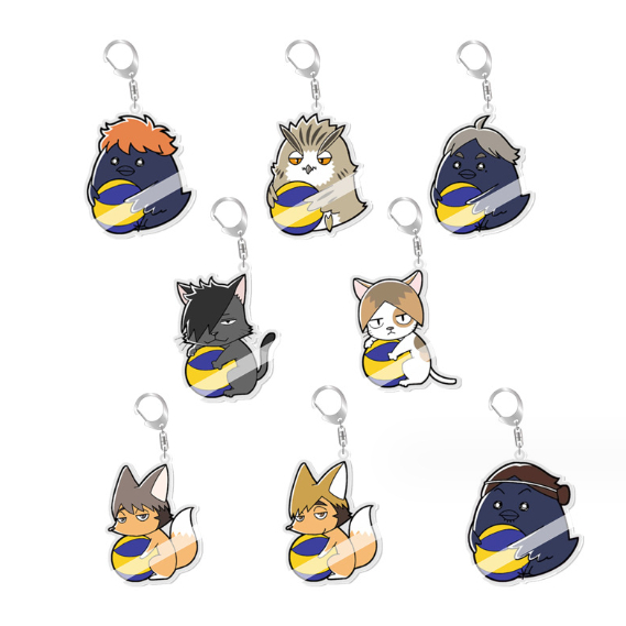 วอลเลย์บอลชาย!!พวงกุญแจ จี้อะคริลิค Hyuga Shoyo Kageyama Feixo