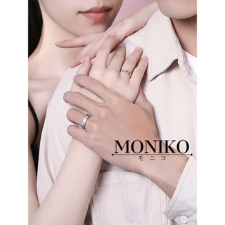 MONIKO แหวนคู่รัก ของขวัญวันวาเลนไทน์ หรูหรา เข้ากับทุกการแต่งกาย