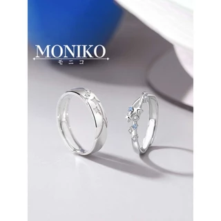 MONIKO แหวนคู่รัก ของขวัญวันวาเลนไทน์ หรูหรา เข้ากับทุกการแต่งกาย