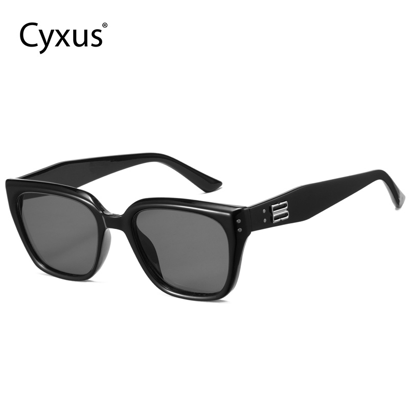 Cyxus แว่นตากันแดด UV400 ป้องกันเลนส์ ทรงสี่เหลี่ยม สําหรับผู้ชาย ผู้หญิง เหมาะกับการขับขี่ 1133