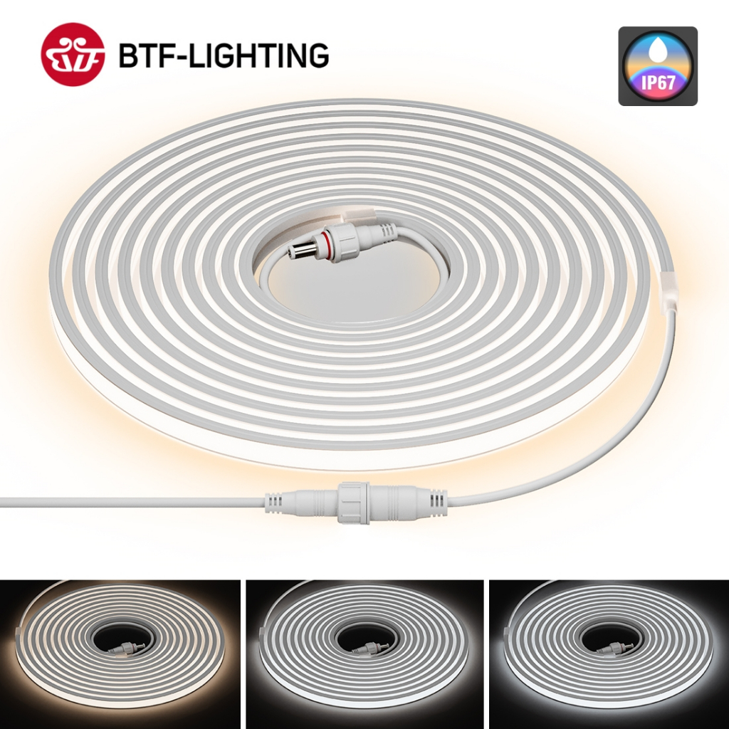 Btf-lighting IP67 สายไฟ LED 336 480 528 ดวง 3000K 4000K 6000K กันน้ํา สีขาว 12V 24V สําหรับตกแต่งห้องน้ํา กลางแจ้ง