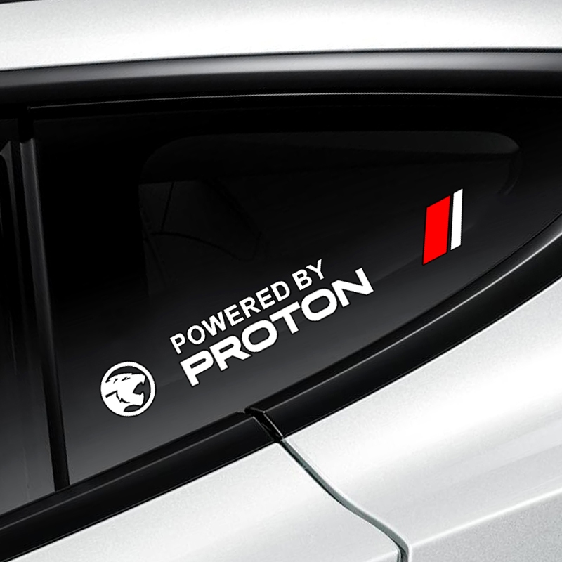 อุปกรณ์ตกแต่งรถยนต์ 18 ซม.x 2.5 ซม. 2 ชิ้นสําหรับ Proton Saga Iriz Preve Persona Exora รถสามเหลี่ยมด้านข้างกระจกหน้าต่างสติกเกอร์ตกแต่ง ราคา ถูกที่สุด ดีลบีเคเค แกลเลอรีภาพที่ 2