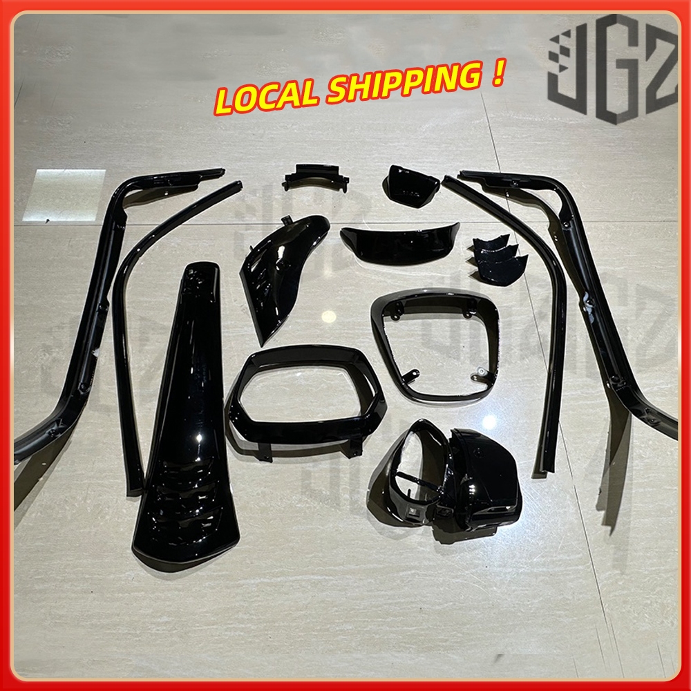ชุดแถบครอบไฟหน้าสกูตเตอร์ สีดํามันวาว สําหรับ Vespa Sprint Priamvera 150 125 จัดส่งในกรุงเทพฯ