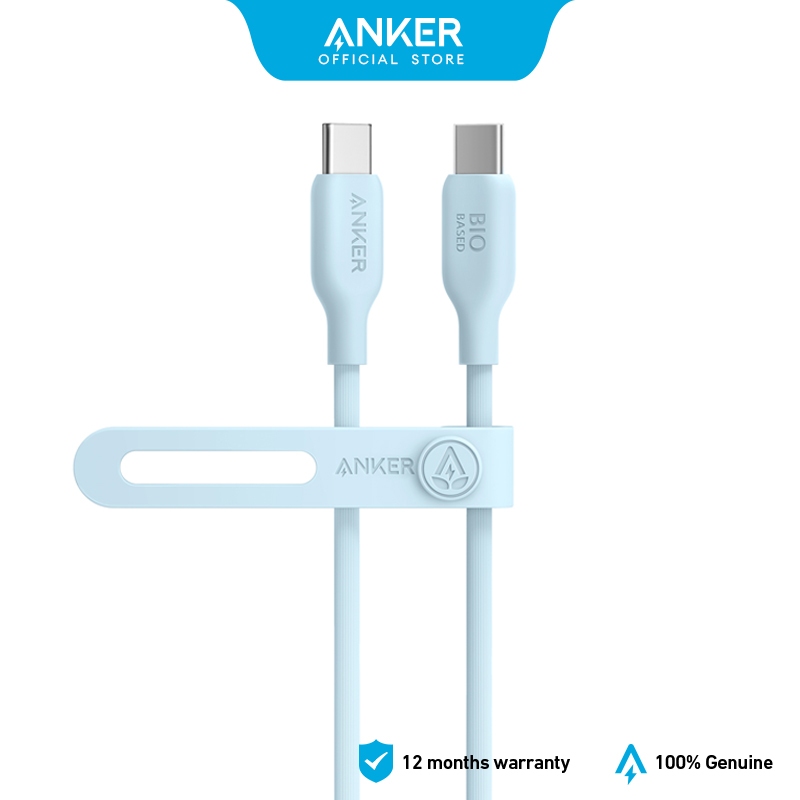 Anker 543 สาย USB-C to USB-C (Bio-Based 140W) PD140W Type C สายชาร์จเร็ว
