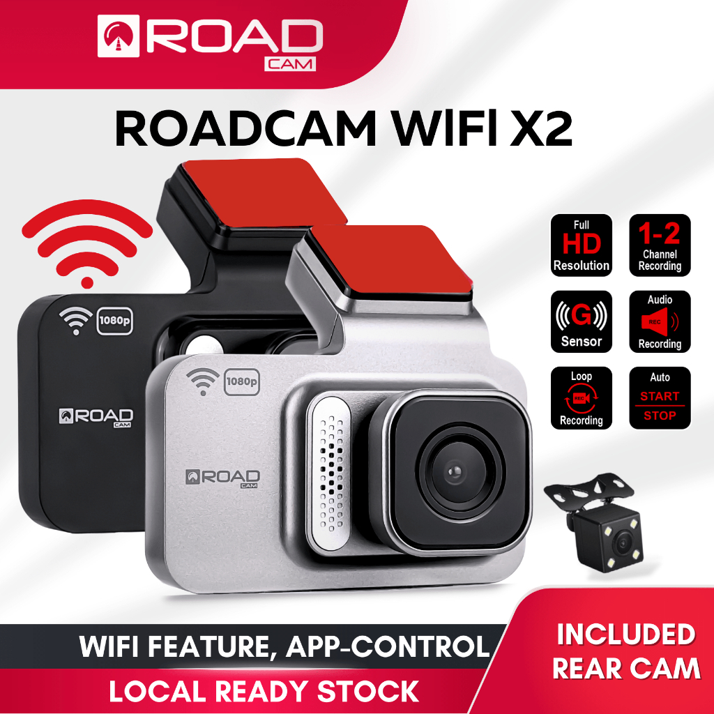 Xtitan [WIFI VERSION] กล้องบันทึกวิดีโอ WIFI Dash Cam Dual Channel เลนส์คู่ สําหรับติดรถยนต์