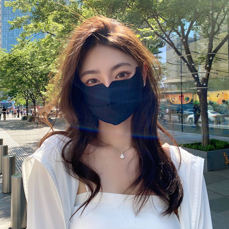 หน้าร้อนรู้สึกเย็นหน้ากากกันแดดสองชั้น