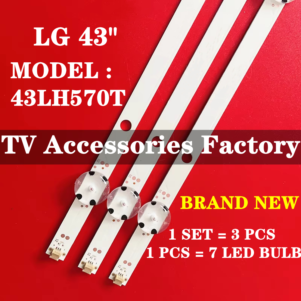 ใหม่ 3PCS 43LH570T LG 43 INCH LED TV BACKLIGHT (โคมไฟทีวี) BACKLIGHT TV 43" BACKLIGHT 43LH570 SVC430