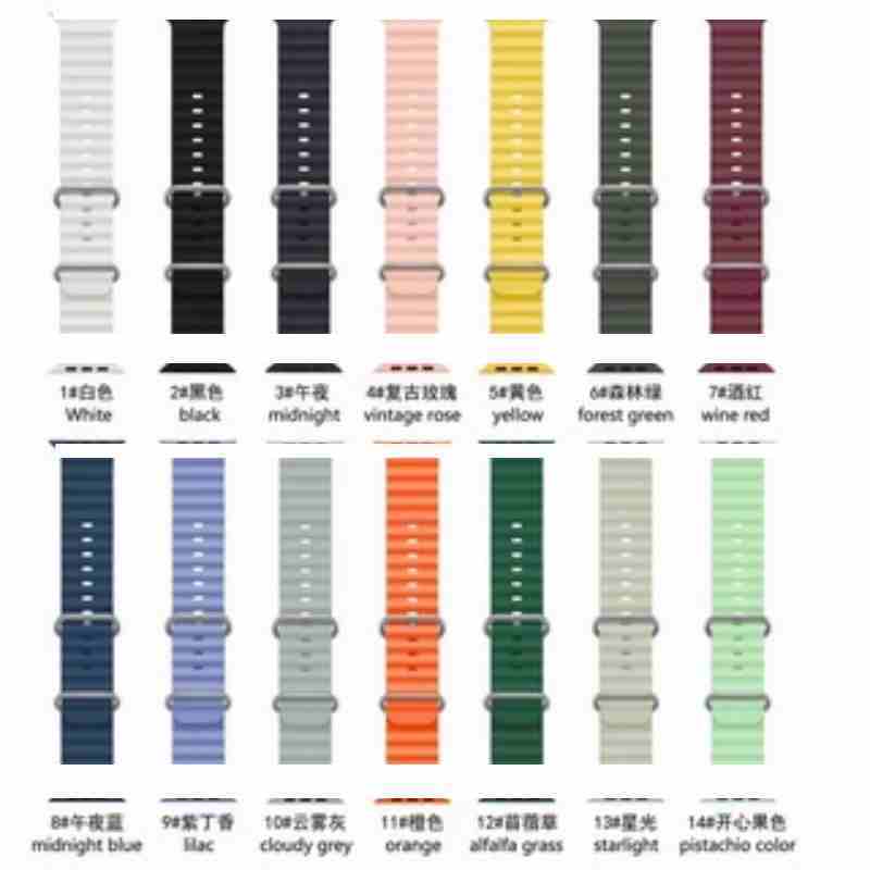 ใหม่ สายนาฬิกาข้อมือ 20 มม. 22 มม. 38 40 41 มม. 42 45 44 49 มม. สําหรับ Ultra Smart Watch Series 8 9 2024