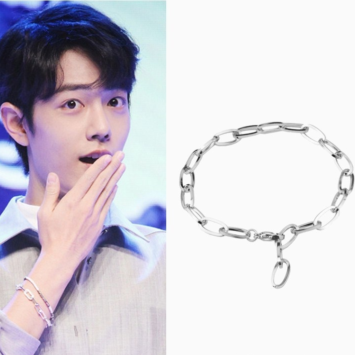 สร้อยข้อมือ ชนิดสเตนเลส เครื่องประดับแฟชั่น สำหรับผู้หญิงและผู้ชาย เรียบง่ายและทันสมัย