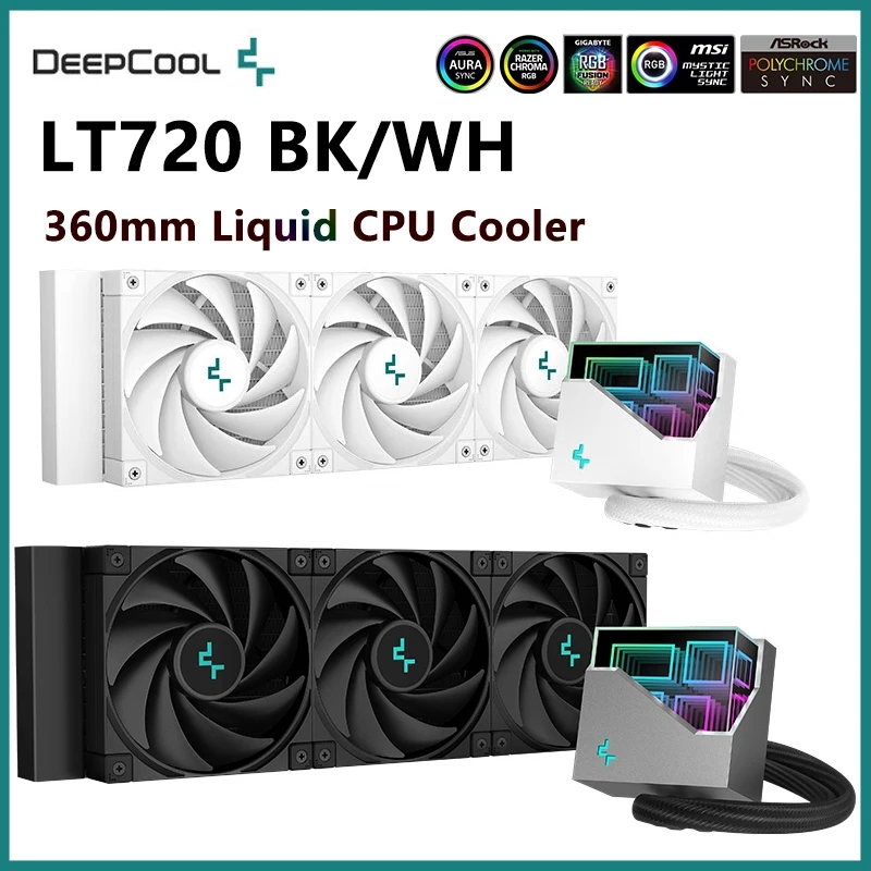 Deepcool LT720 พัดลมระบายความร้อน CPU 360 มม. ARGB 120 มม. สําหรับ LGA1700 2011 115x AM4 AM5