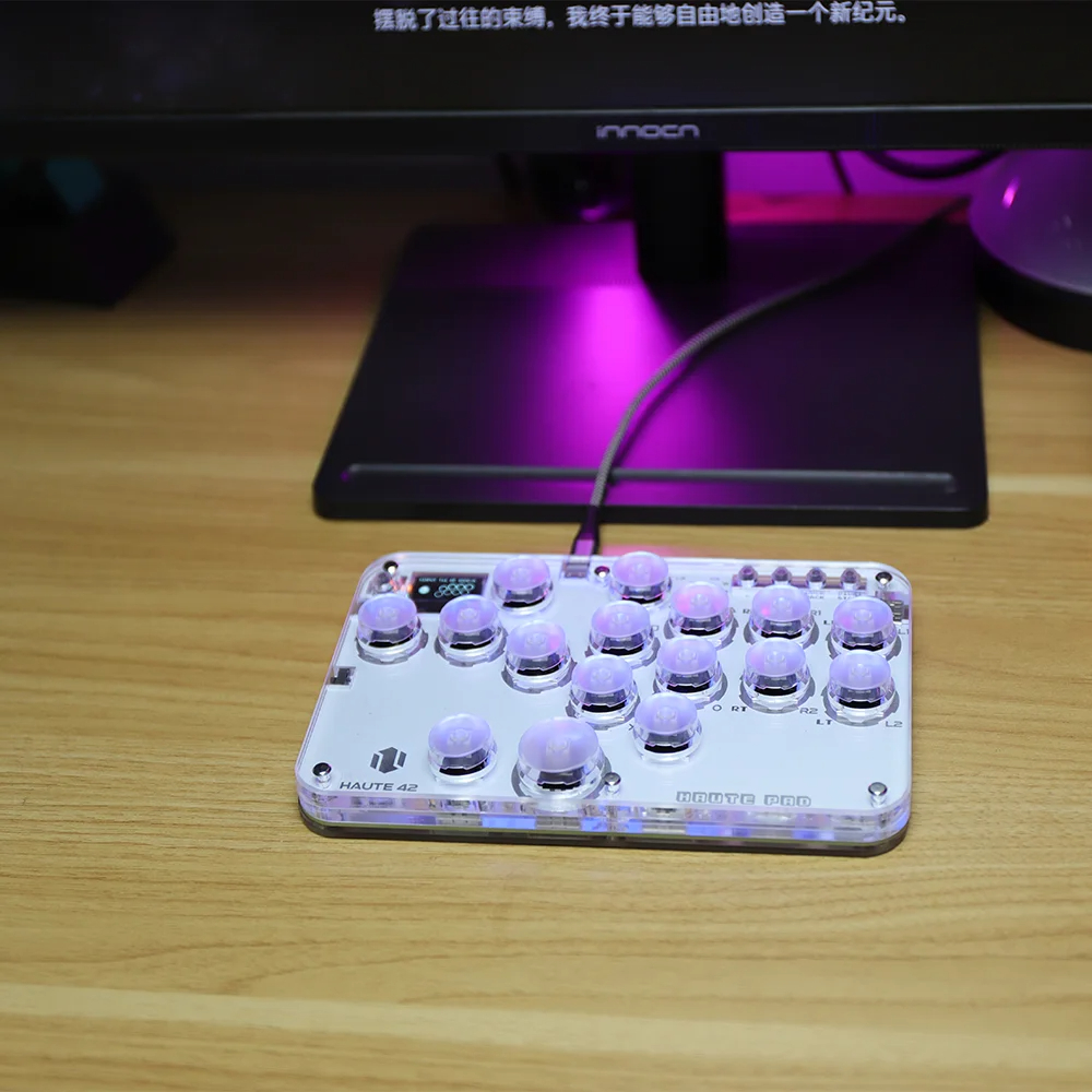 ⭐ใหม่ Haute42 Arcade จอยสติ๊กควบคุมเกม แนวสตรีท สําหรับ PC Ps3 Ps4 Switch Mini Hitbox