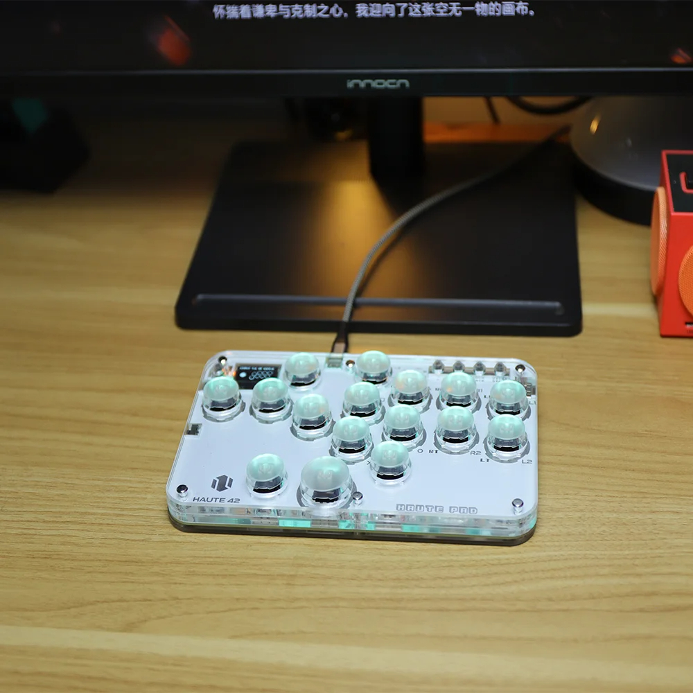 ⭐ใหม่ Haute42 Arcade จอยสติ๊กควบคุมเกม แนวสตรีท สําหรับ PC Ps3 Ps4 Switch Mini Hitbox