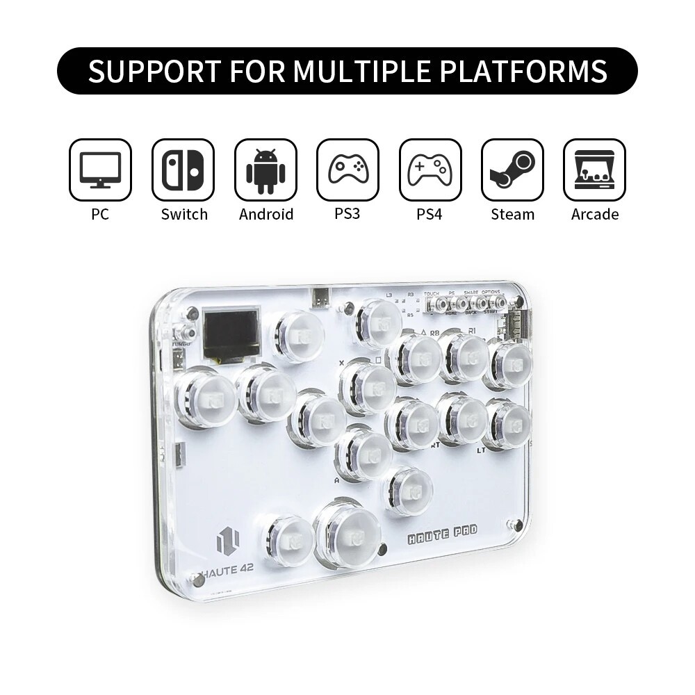⭐ใหม่ Haute42 Arcade จอยสติ๊กควบคุมเกม แนวสตรีท สําหรับ PC Ps3 Ps4 Switch Mini Hitbox