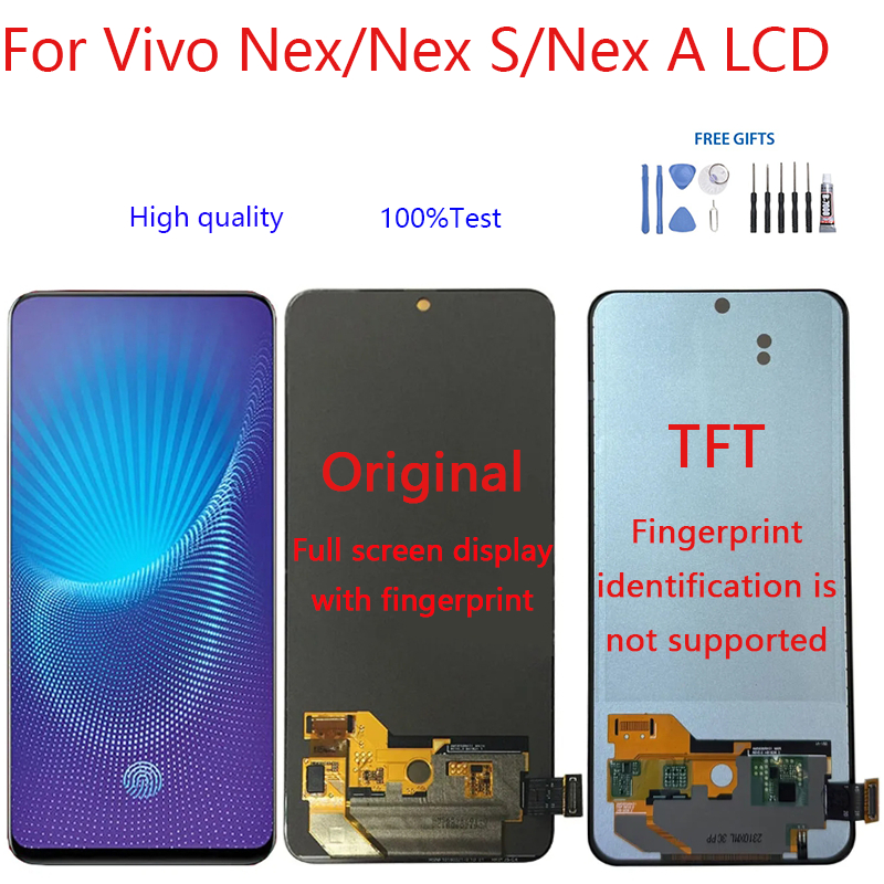 อะไหล่หน้าจอสัมผัสดิจิทัล LCD แบบเปลี่ยน สําหรับ Vivo Nex Nex S Nex A