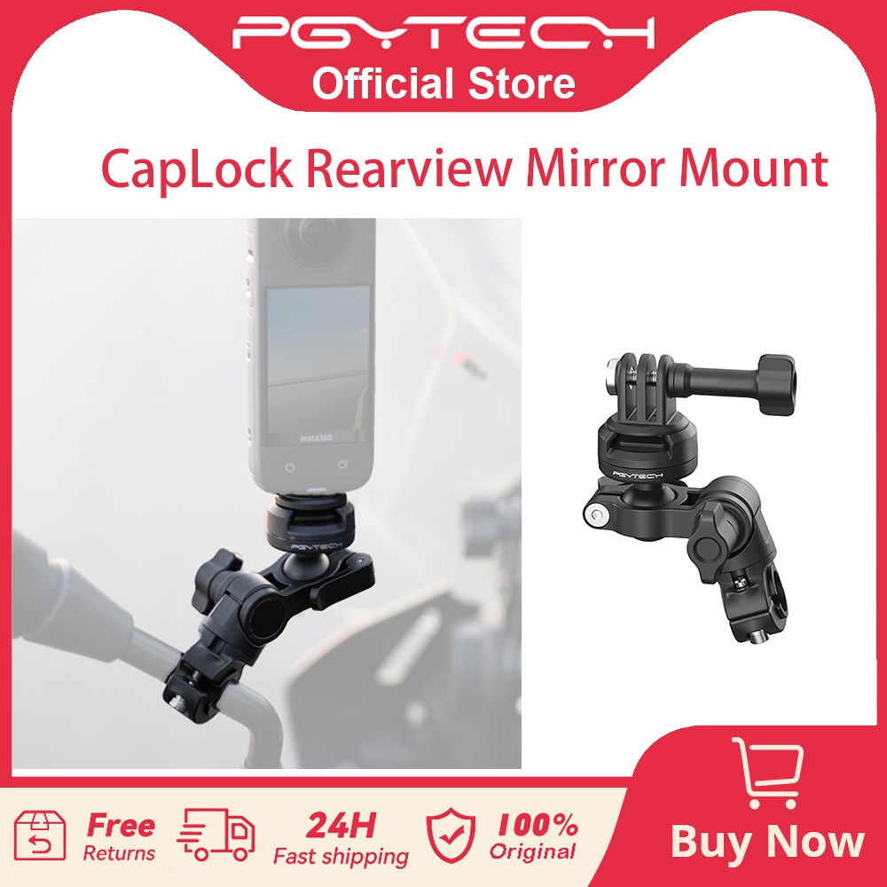【ร้านค้าอย่างเป็นทางการ】PGYTECH ชุดยึดจักรยาน Series CapLock ยึดกระจกหลังกระจกข้างสร้างสรรค์การถ่ายภาพขี่มอเตอร์ชุดอุปกรณ์ถ่ายภาพ