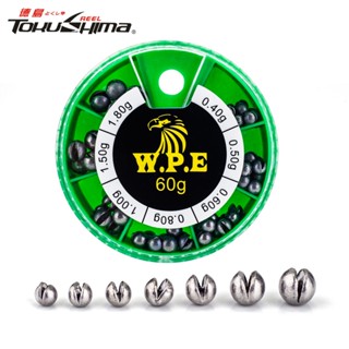 อุปกรณ์ถ่วงน้ําหนักตกปลา ทรงกลม 7 ขนาด 0.4 กรัม 0.5 กรัม 0.6…