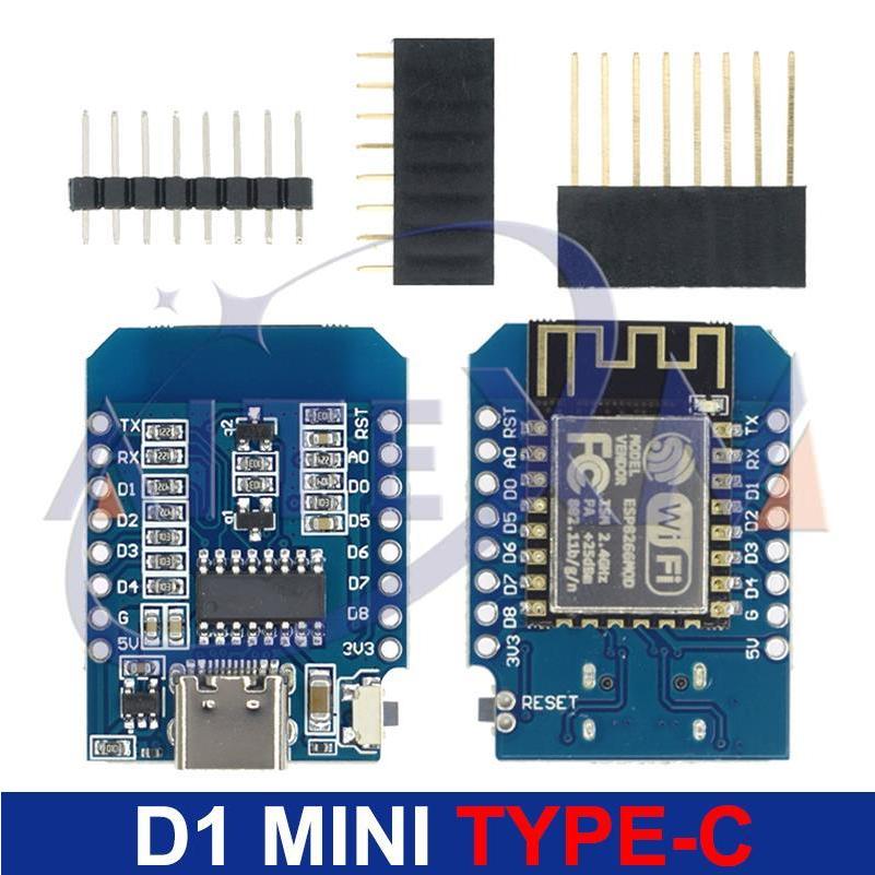 บอร์ดไมโครคอนโทรลเลอร์ Esp8266 ESP-12 ESP-12F CH340G CH340 V2 USB WeMos D1 Mini WIFI D1 Mini NodeMCU Lua IOT Board 3.3V พร้อมหมุด