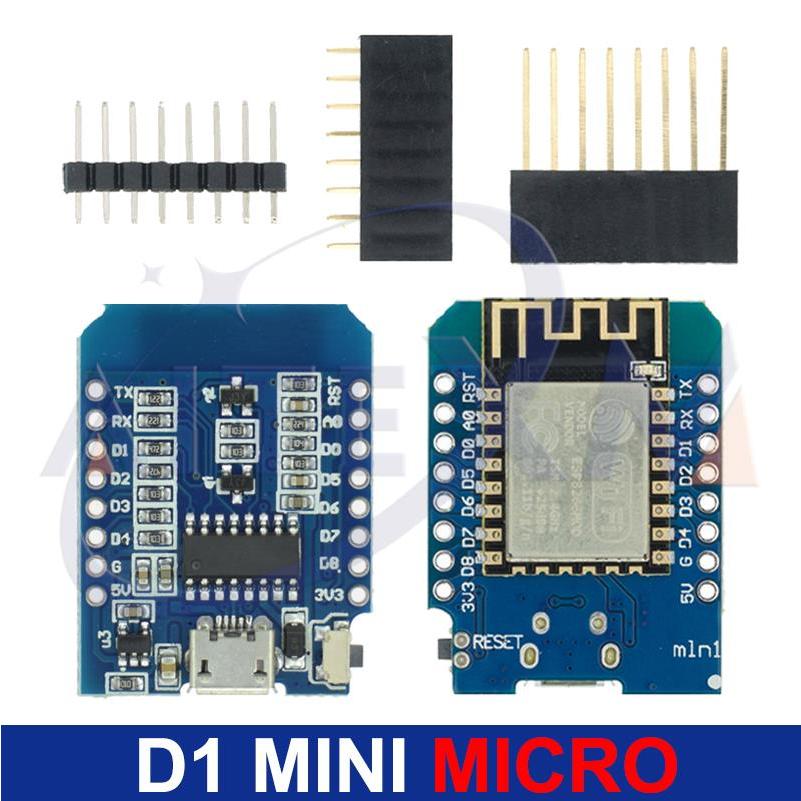 บอร์ดไมโครคอนโทรลเลอร์ Esp8266 ESP-12 ESP-12F CH340G CH340 V2 USB WeMos D1 Mini WIFI D1 Mini NodeMCU Lua IOT Board 3.3V พร้อมหมุด