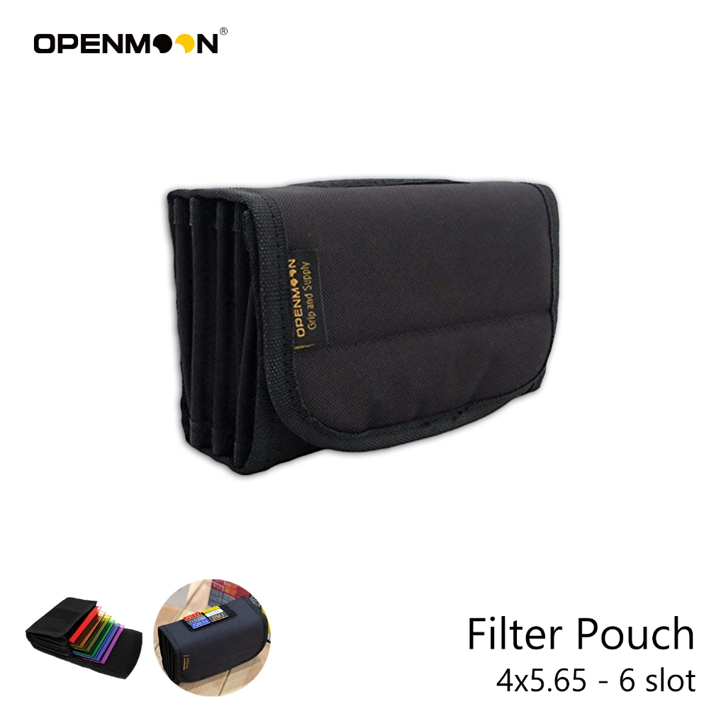 OPENMOON กระเป๋าเคส ผ้าสําลี นิ่ม ด้านใน ใส่ฟิลเตอร์ 6 ชิ้น 4x5.65