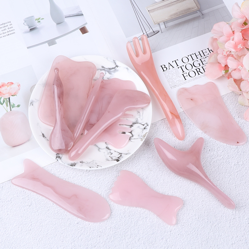 [IFAYL] ลูกกลิ้ง และกัวซา หินหยกธรรมชาติ สําหรับนวดใบหน้า