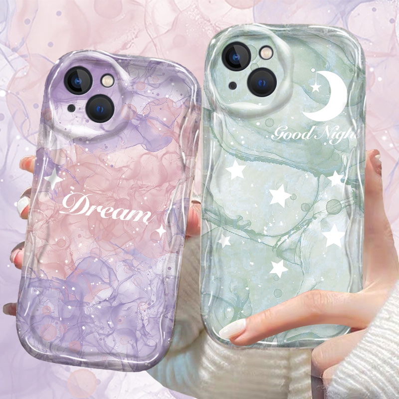 เคสโทรศัพท์ซิลิโคน ลายดวงจันทร์ สีเขียว สําหรับ OPPO A79 5G A38 A18 A57 A58 A98 A78 A17K A55 A54 A16 A15 A77 A74 A93 A92 A12 A3S A5 A7 A5S A15S A31 A53 A76