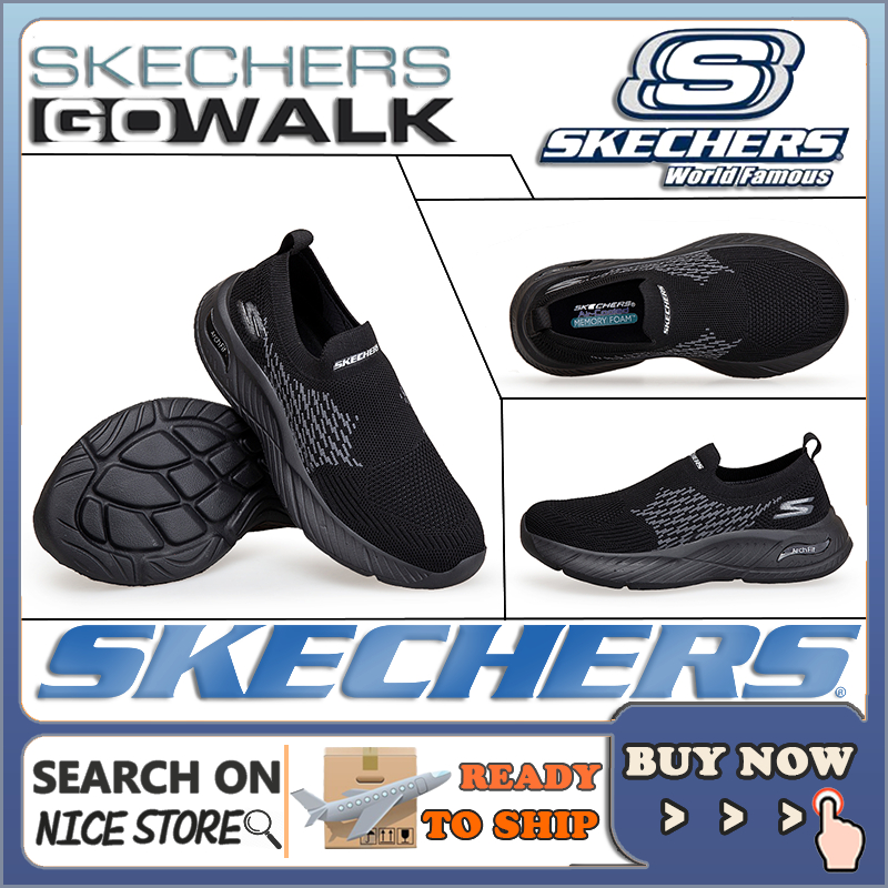 [รองเท้าผ้าใบผู้หญิง] Skechers_ Go-walk รองเท้าผ้าใบ สลิปออน กีฬา รองเท้าส้นแบน Kasut Sukan Wanita Walking Running Girl TWWU